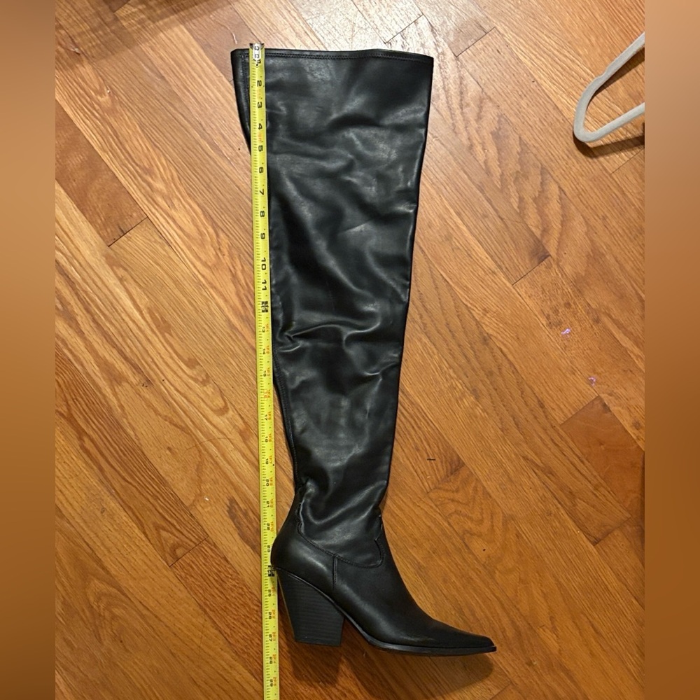 Cape Robbin Black Over the Knee Thigh High Boots
